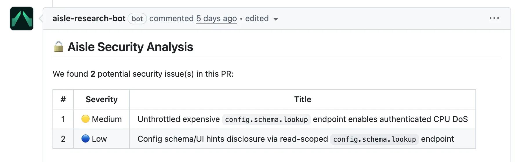 aisle-securing-open-source-screeenshot-2